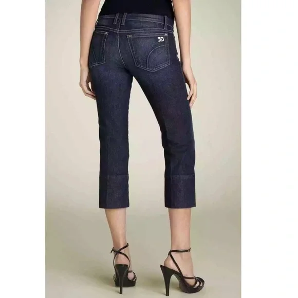 Joe's Jeans Socialite Kicker Kennedy Wash Blue Stretch Capri Jeans - Picture 2 of 7